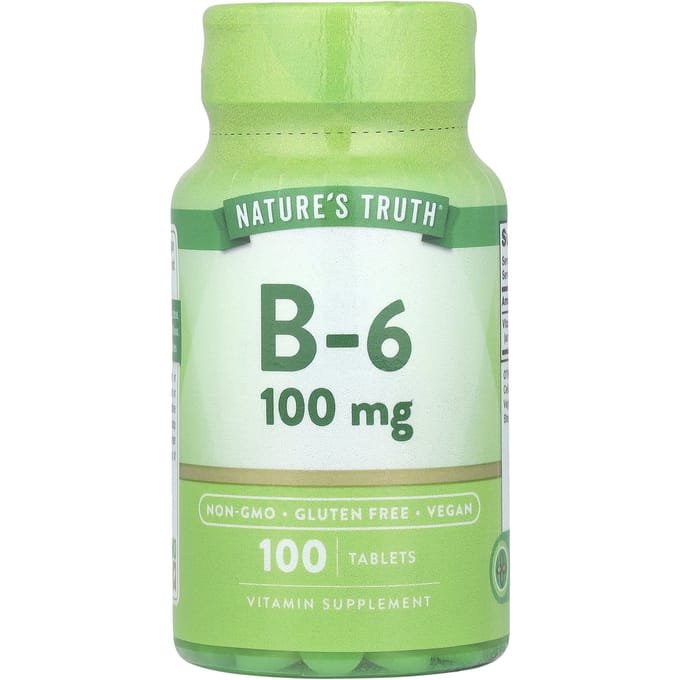 Nature's Truth, Vitamine B6, 100mg, 100 comprimés