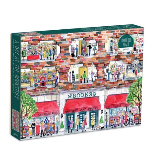 Michael Storrings A Day At The Bookstore 1000 Piece Puzzle - Galison