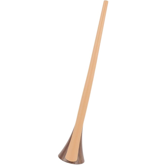 Extra Handvat Schoenlepel Verticale Schoenlifter Draagbare Schoenlepel Voor Dagelijks Gebruik Imitatie Houtnerf white