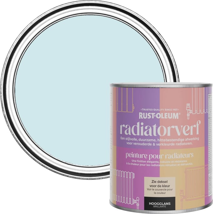 Rust-Oleum Blauw Radiatorverf Hoogglans - Eucalyptus 750ml