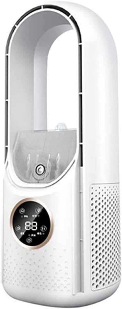 Draagbare Airco - Luchtkoeler Ventilator - Persoonlijke Koelte - Bladloze Technologie - Stille Timer - Wit