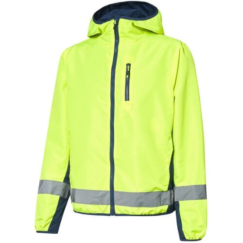 CRIVIT Heren fietsjas (geel/blauw, S)