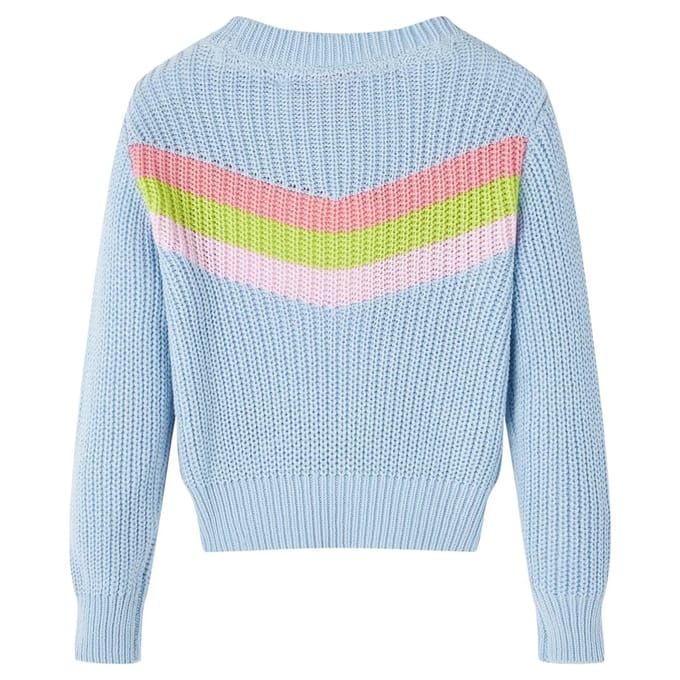 vidaXL - Kindertrui - gebreid - 116 - blauw