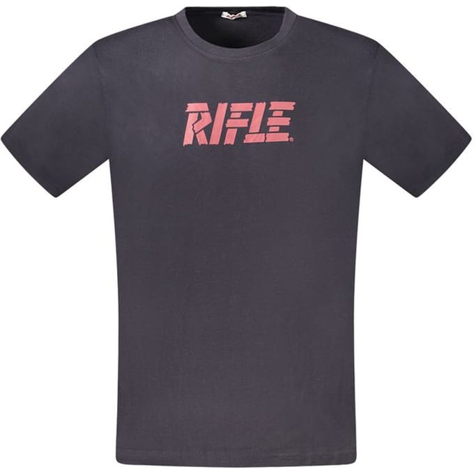 Rifle Blauw Katoenen T-shirt voor Mannen