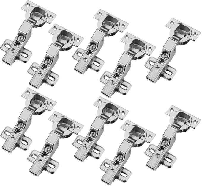 Set van 10 BLUM middenscharnier 71B3650 110° met automatische sluiting incl. montageplaat 173L6100