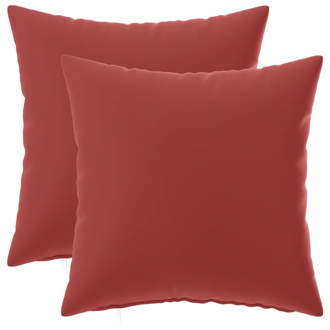 vidaXL - Kussensloop - 2 - pcs - HEERLEN - Wijnrood - 30 - x - 30 - cm - Polyester