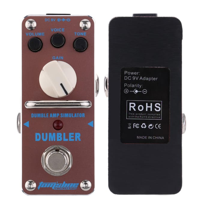 AROMA ADR 3 Dumbler Amp Simulator Mini Enkele Elektrische Gitaar Effectpedaal met True Bypass black