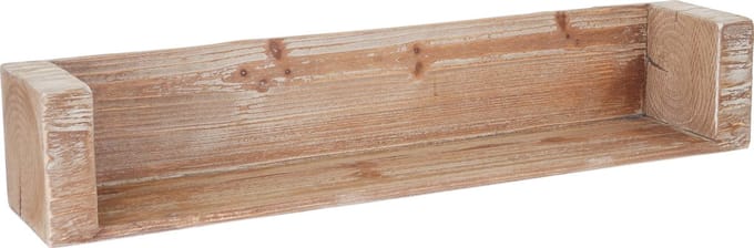 Wandplank MCW-A15, hangende boekenkast, massief rustiek dennenhout MVG-gecertificeerd ~ 80cm
