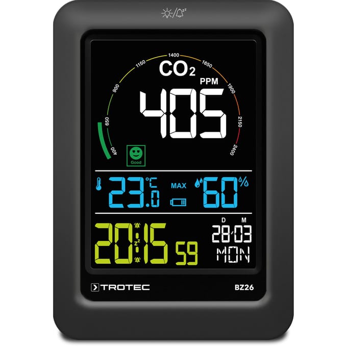 TROTEC CO2 Luchtkwaliteitsmonitor BZ26