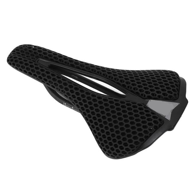 3D Geprint Fietszadel Hol Ademend Lichtgewicht Fietszitkussen Schokabsorberend voor Racefiets black