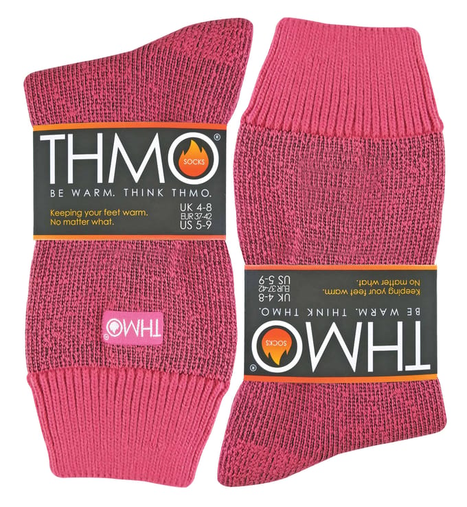 THMO - Dames Fleece Gevoerde Winter Thermische Sokken - Roze