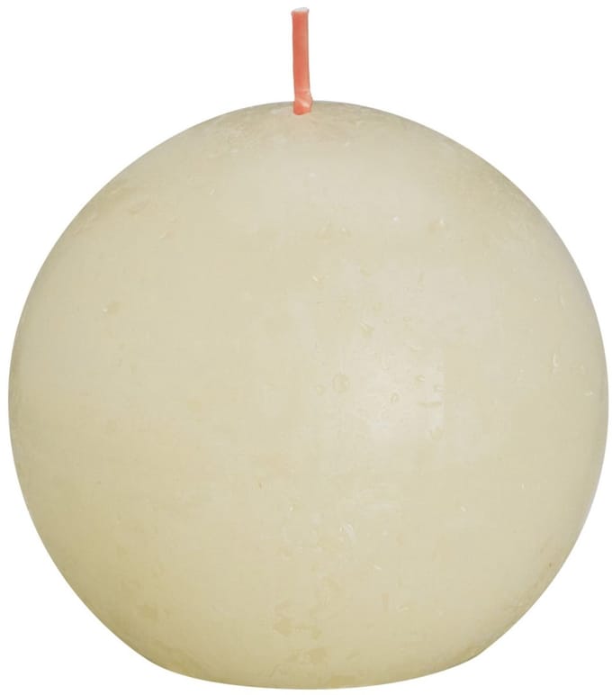 Bolsius - Rustiek bolkaars - Ø76mm - Soft Pearl