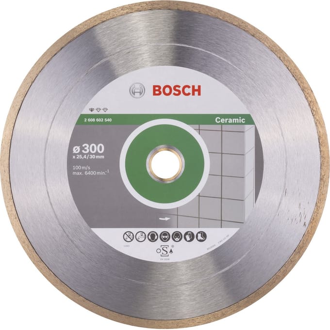 Bosch Accessories 2608602540 Bosch Power Tools Diamanten doorslijpschijf Diameter 300 mm Boordiameter 30.00 mm Keramiek 1 stuk(s)