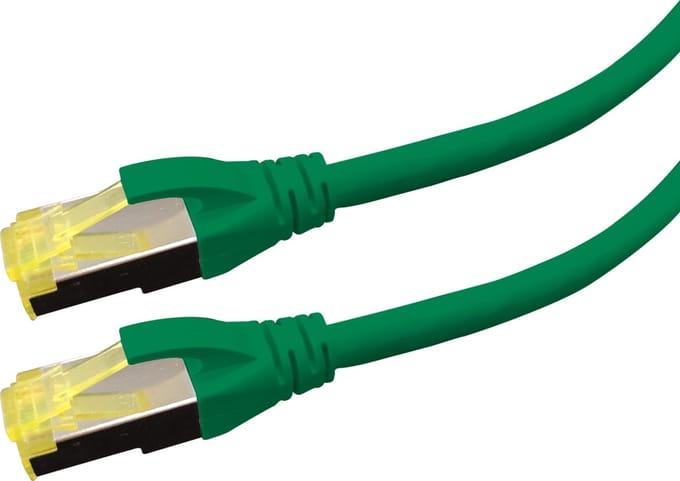 LOGON PREMIUM APR6A150G netwerkkabel Groen 15 m Cat6a S/FTP (S-STP)