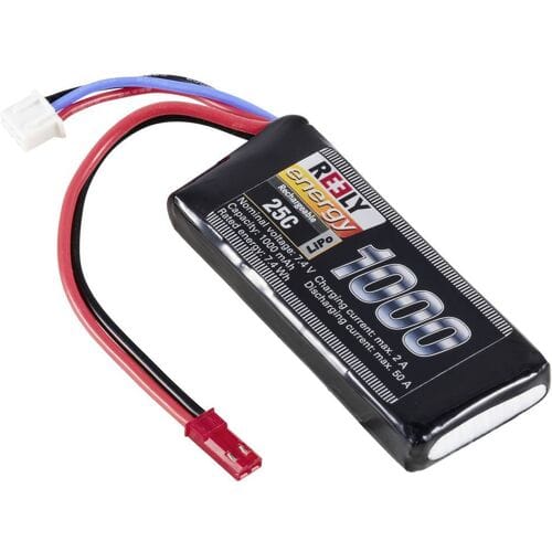 Reely LiPo accupack 7.4 V 1000 mAh Aantal cellen: 2 25 C Softcase BEC