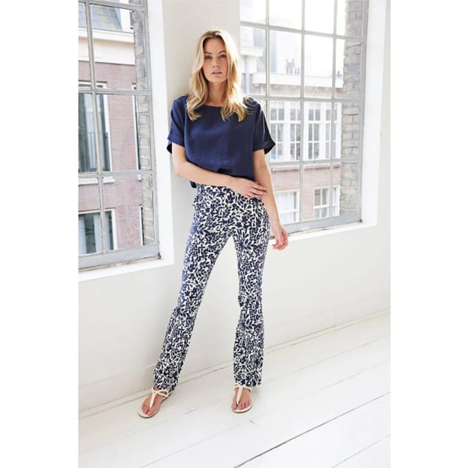 Helena Hart 7308 flair print flor marine