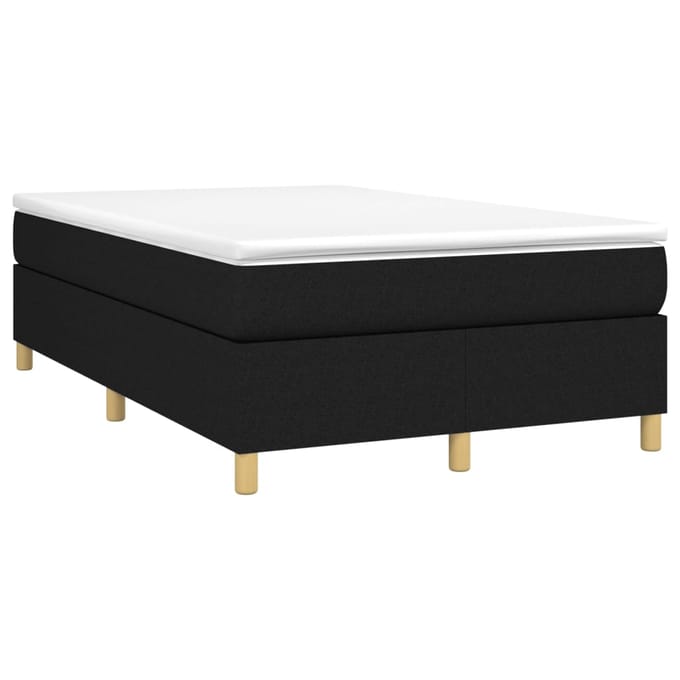 vidaXL - Boxspring - bed - 120x200 - cm - stof - zwart