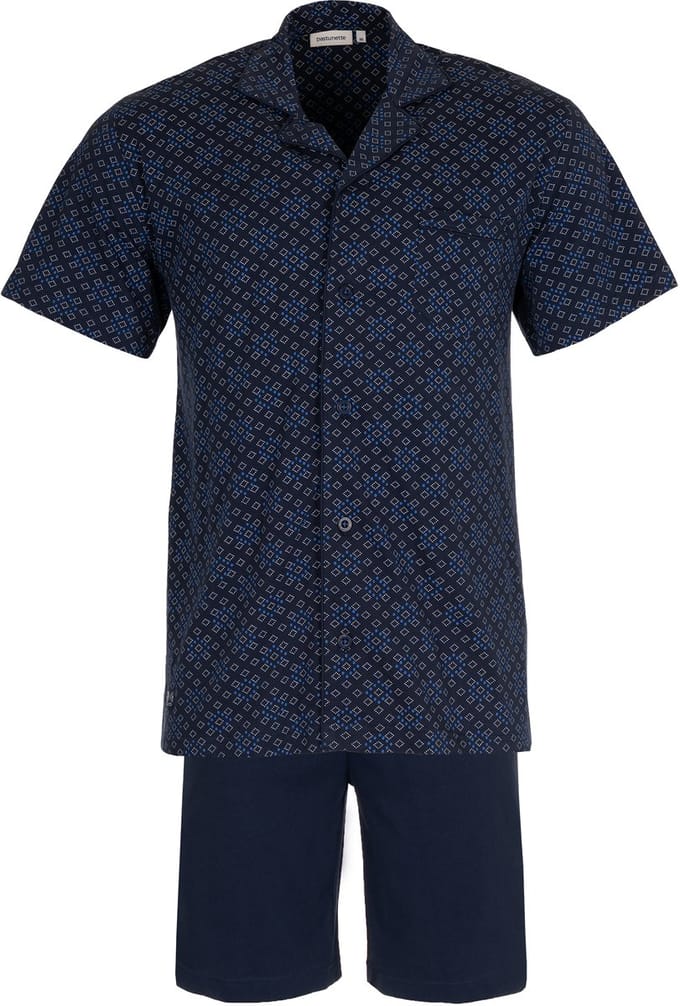 Pastunette Shortama - Katoen - Donkerblauw - Doorknoop sluiting - Maat M