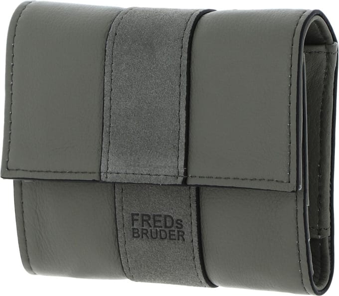 FREDsBRUDER Leren Portemonnee Lazap Flapover Wallet Icy Sage Kaki