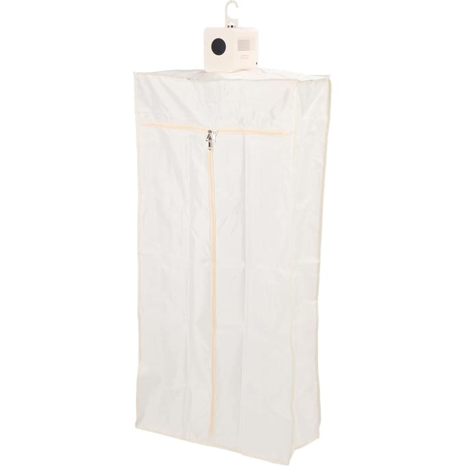 Draagbare Kledingdroger met Droogzak Opvouwbaar 850W Snelle Veilige Wasdroogmachine voor Slaapzaal CN PLUG white