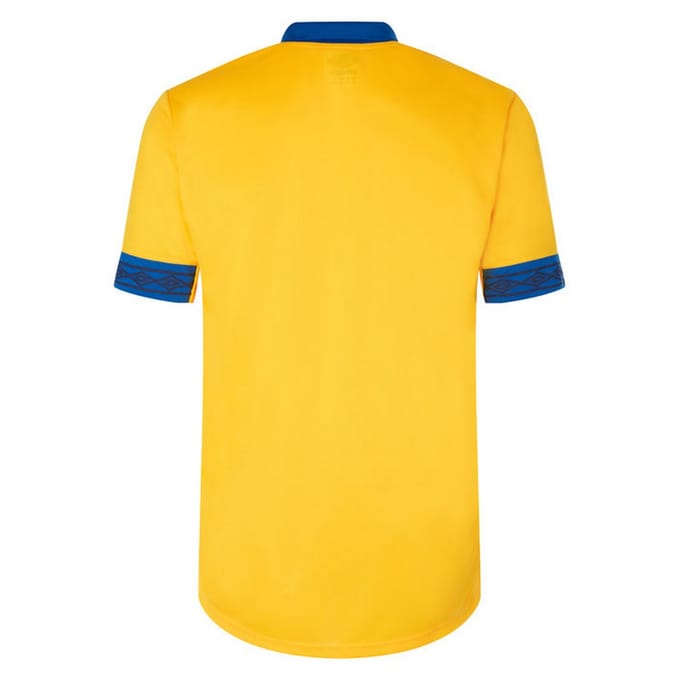 Umbro Tempest-kindertrui met korte mouwen (Geel/royaal blauw)