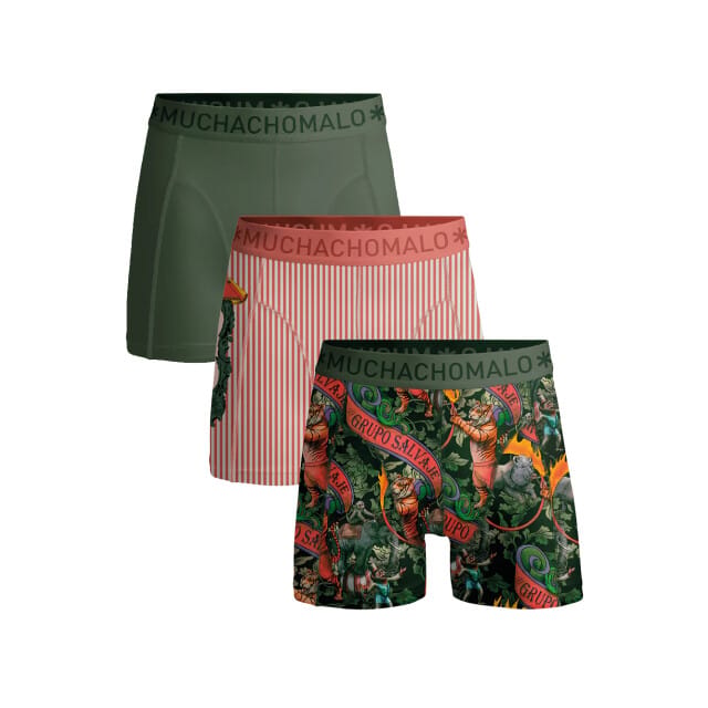 Muchachomalo Jongens 3-pack boxershorts circus animals