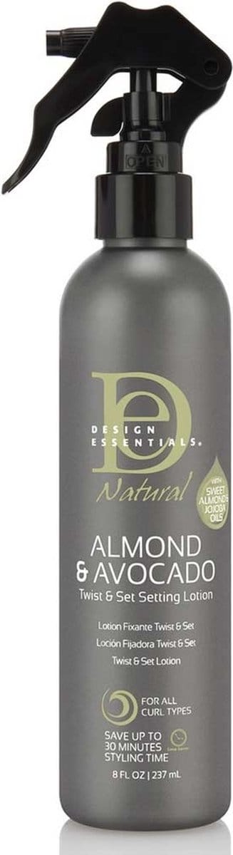 Design Essentials - Natural Almond & Avocado Twist & Set Setting Lotion - 236ml