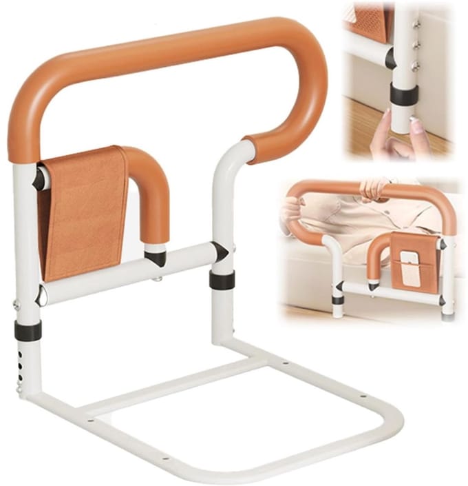 MKSS® Bedsteun - Bedbeugel - Bedsteun/Bedbeugel - Bedsteun Ouderen - Bruin en Wit