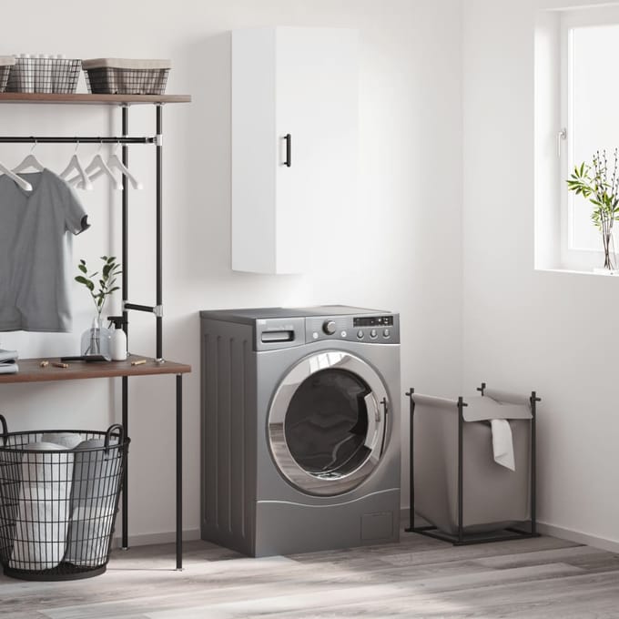 vidaXL - Bovenkast - 34,5x34x90 - cm - wit