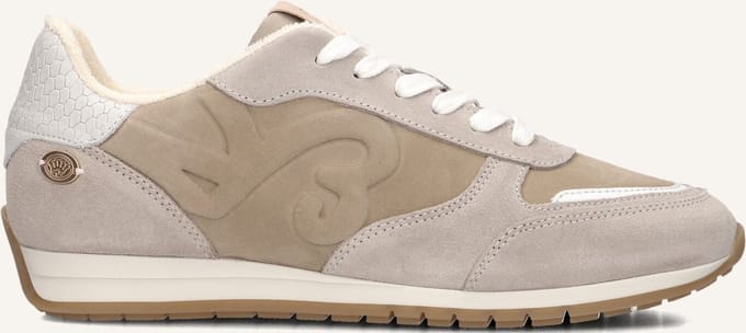 Fred De La Bretoniere - Vlora Sign Sneaker Nubuck Beige - Maat 37