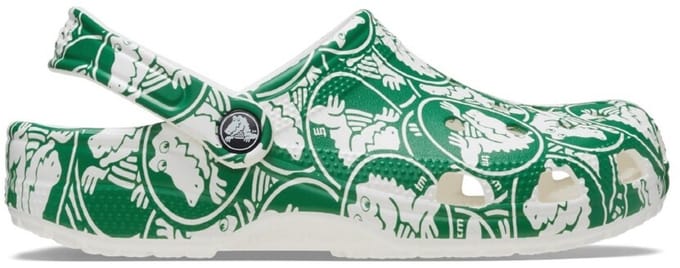 Crocs Classic Duke Print Groen/Wit Maat 25/26 US C9