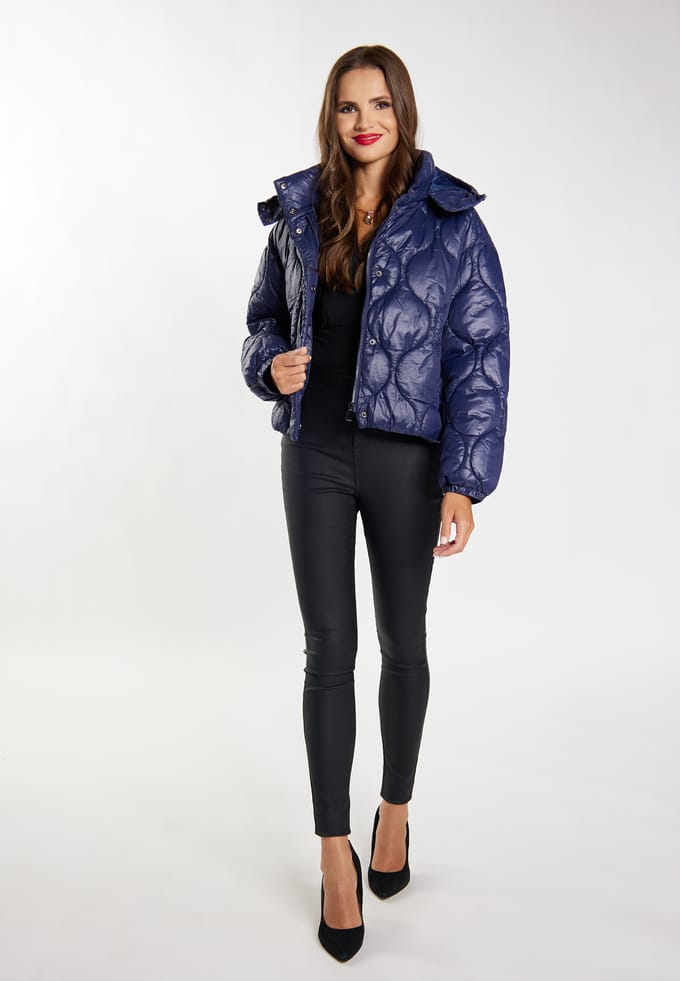 Faina Gewatteerde blouson Dames marine