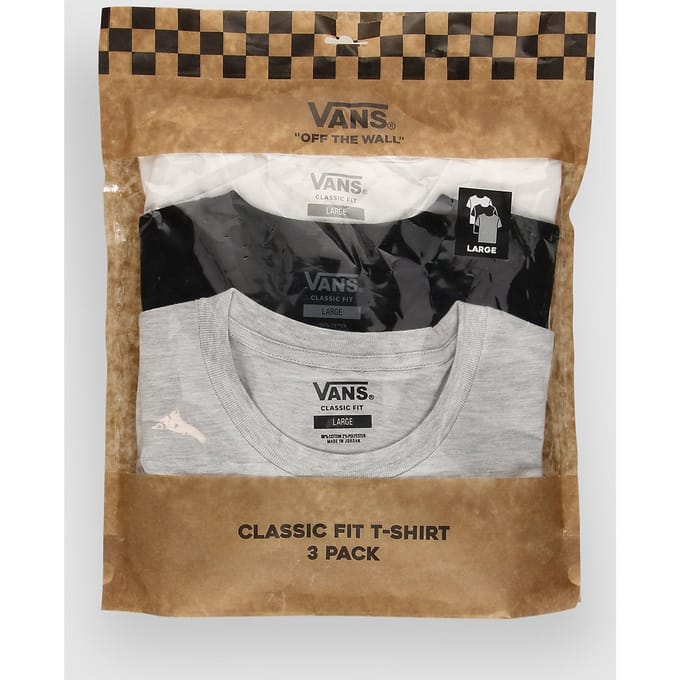 Vans Basic Multipack 3PK T-Shirt grijs
