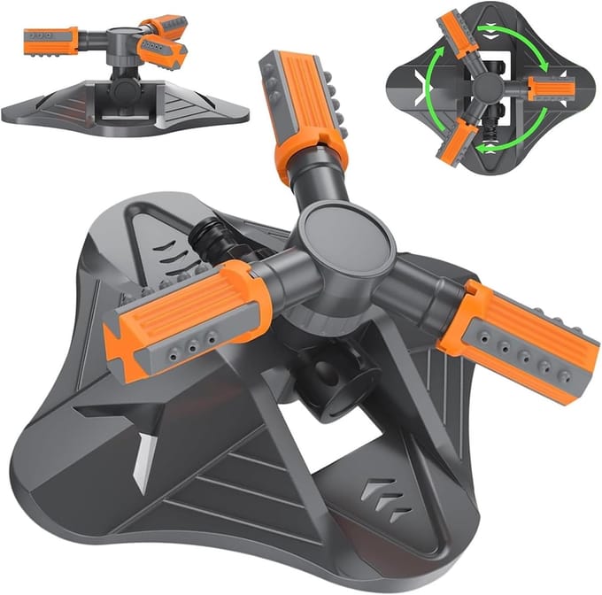 Roterende Tuinsproeier - Gazon Sproeier - Efficiënt Bewateren - 360 Graden Rotatie - 10x5x1 cm