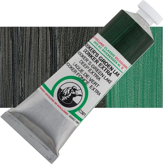 Oil paint Old Holland 40ml – 301 Hooker's Green Lake Deep Extra