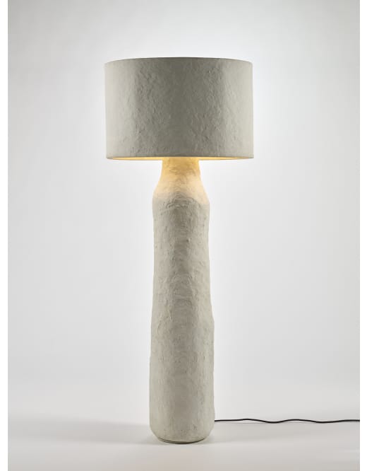 Serax Marie Michielssen White Earth papier mache vloerlamp H145cm