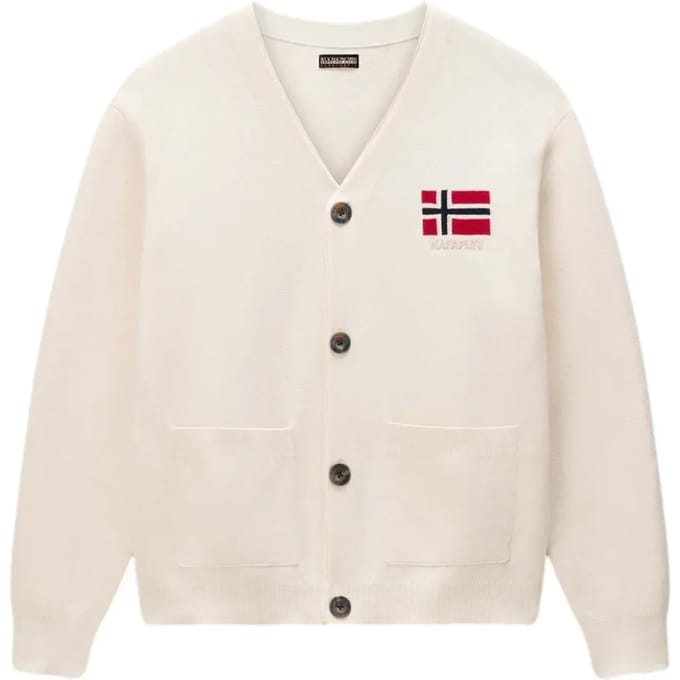 Cardigan met logostitching model 'TARANGER'