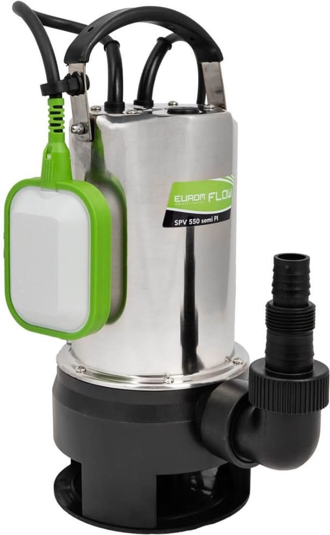 Eurom SPV550 Semi PI vuilwaterpomp 550W | Dompelpomp