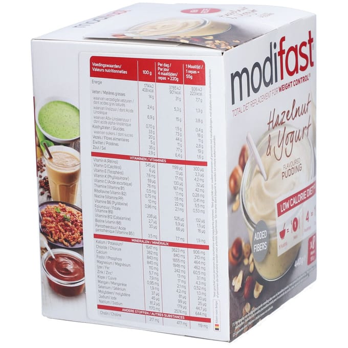 Modifast Intensive - Pudding - Yoghurt Hazelnoot - 8 x 52 gr