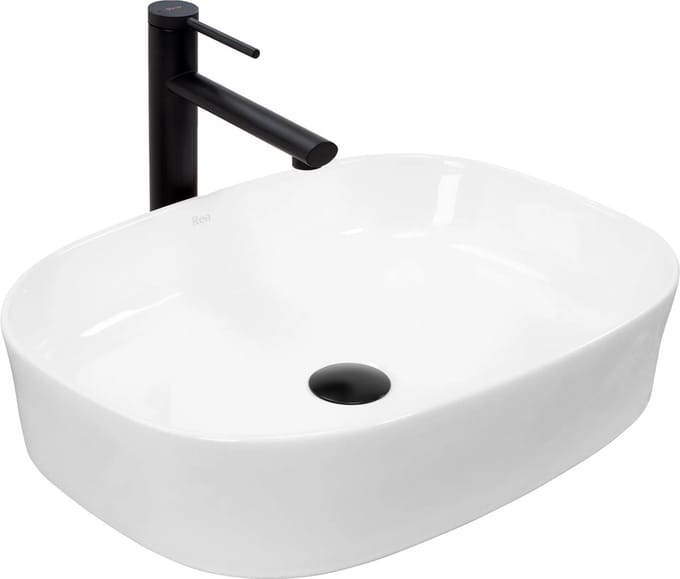 Rea Angie Opzetwastafel Wit 52x38 cm