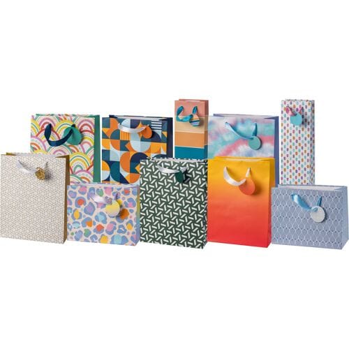 CRELANDO Set van 10 cadeautasjes (Print)