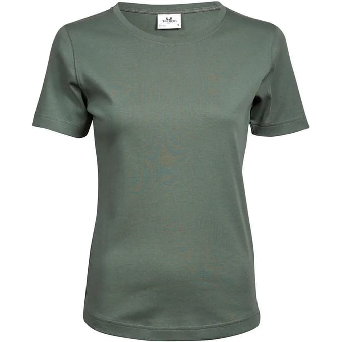 Tee Jays - Dames Interlock T-shirt - Leaf Green maat M