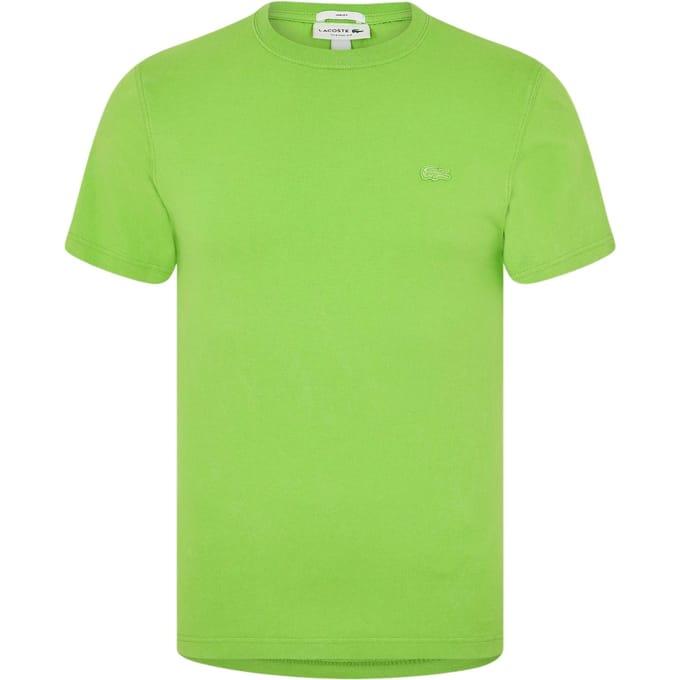 Lacoste Heren Logo Crew Neck Regular T-shirt (Groen)