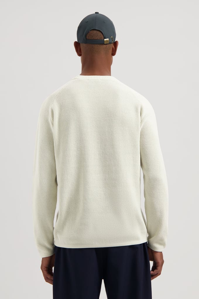 Dstrezzed Ds-chenille Crewneck Silver Birch Maat: M | Sweaters Outlet | Heren | Wit