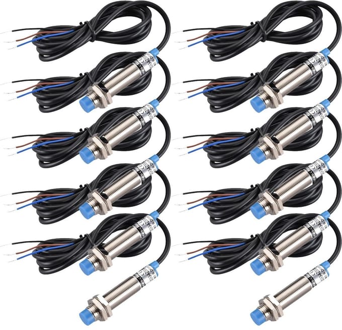 Allecto - Inductieve naderingsschakelaar - 4 mm detectie - Voedingsbeveiliging - Normaal open - Sensor met rode led - Model...