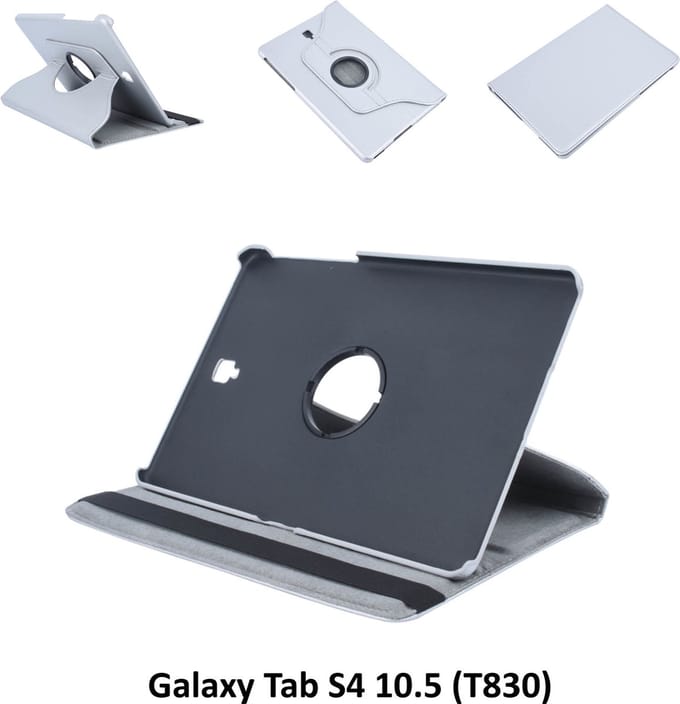 Samsung Galaxy Tab S4 10.5 Draaibare tablethoes Grijs voor bescherming van tablet (T830)