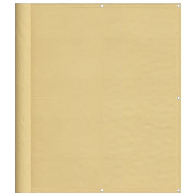 vidaXL - Balkonscherm - 120x800 - cm - 100% - oxford - polyester - zandkleurig