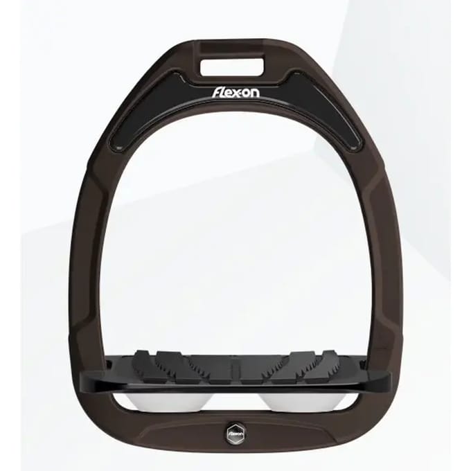 Ingelopen Steigriemen Grip Bruin/Zwart/Wit Flex-On Green Composite