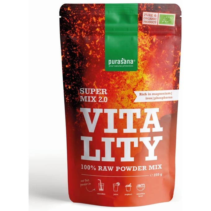 Purasana Vitality mix 2.0 vegan bio 250 Gram