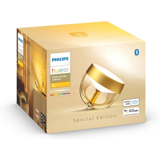 Philips Hue Iris tafellamp - wit en gekleurd licht - goud